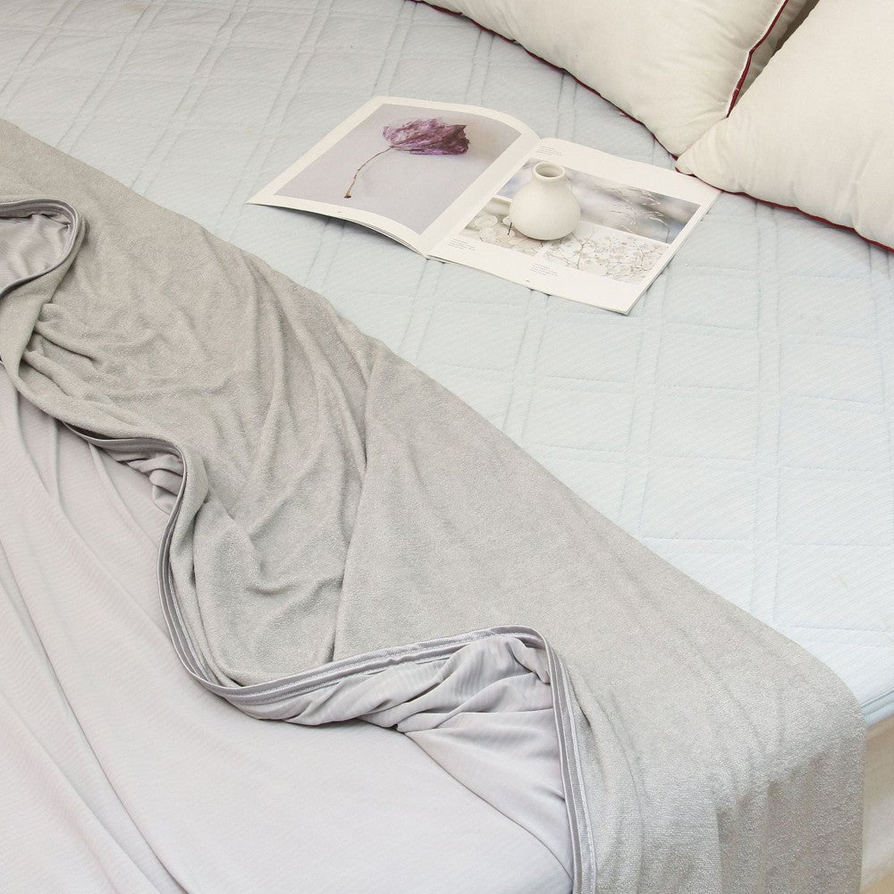 150x200cm Summer Cooling Blanket with Single Sided Cold Effect Grey