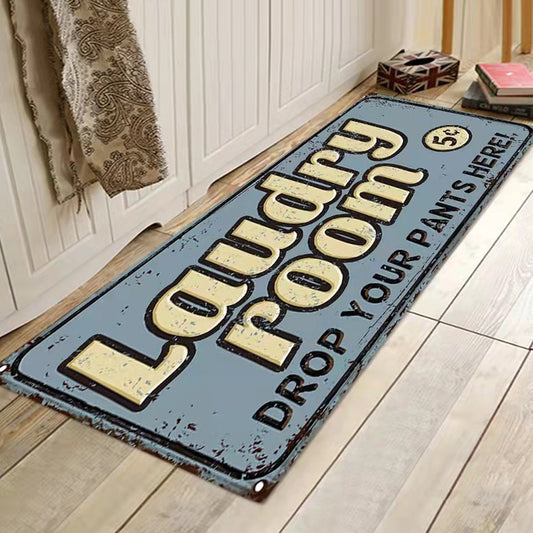 40x120cm Printed Laundry Room Rug Runner Non Slip Floor Mat Style 3