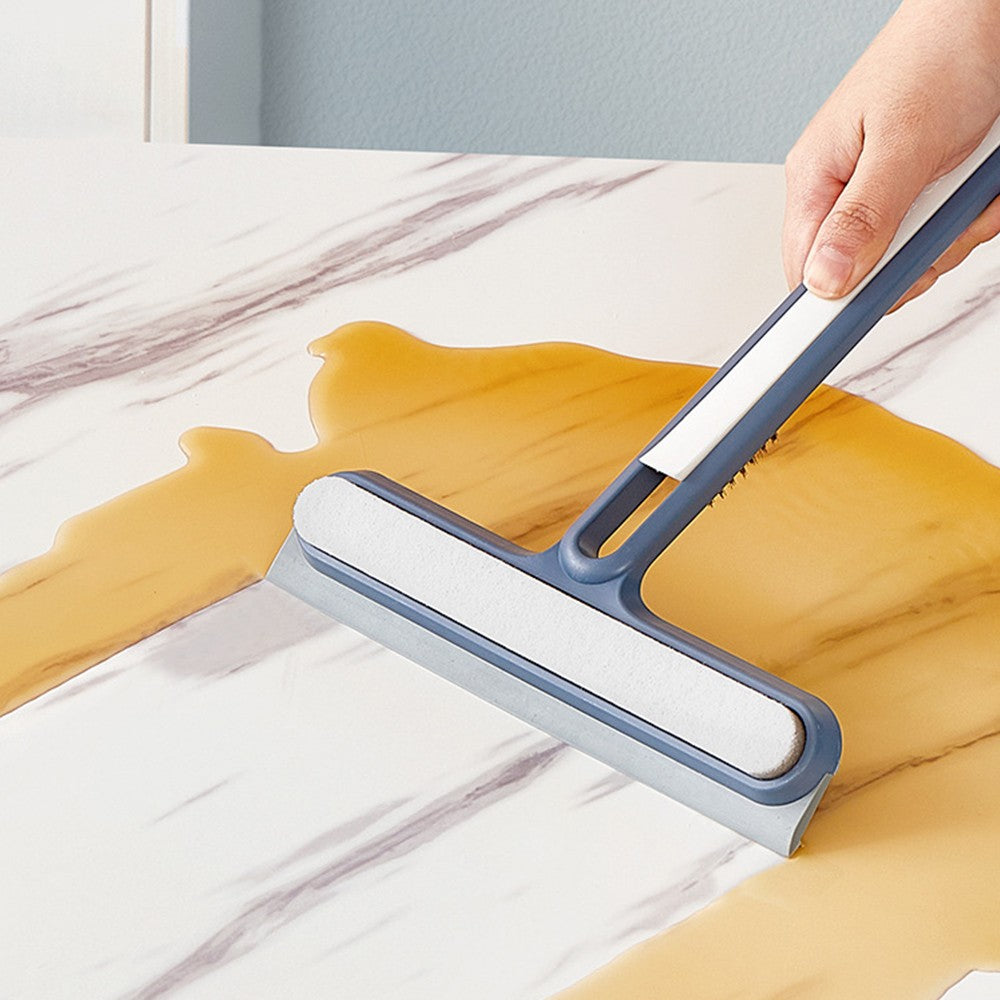 4Pcs 3 in 1 Shower Squeegee Wiper Tool with Brush for Glass Doors Mirror Window