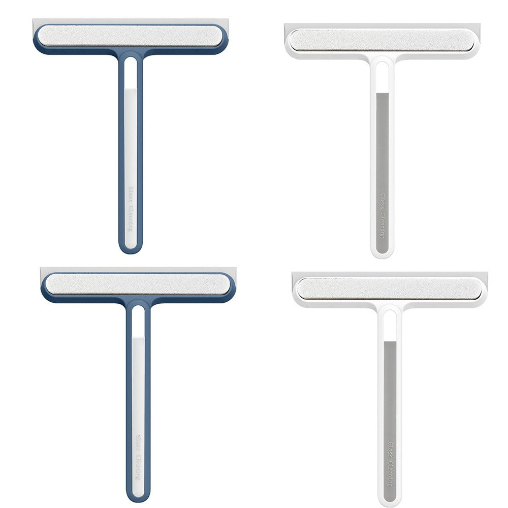 4Pcs 3 in 1 Shower Squeegee Wiper Tool with Brush for Glass Doors Mirror Window