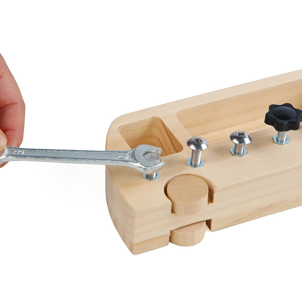 Set of Kids Bus Nuts Screw Driver Board Toy Montessori Educational Learning Toy