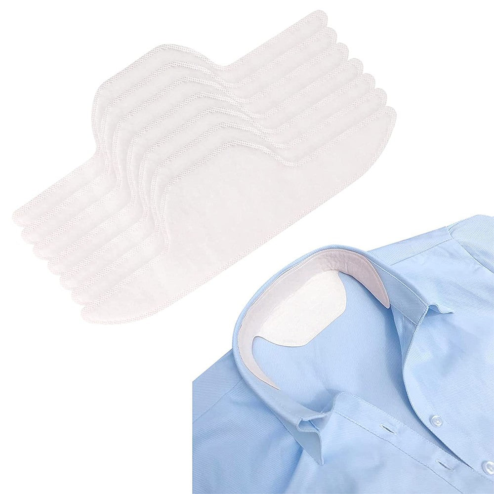 40Pcs Disposable Collar Protector Self Adhesive Neck Sweat Pads Collar Liner