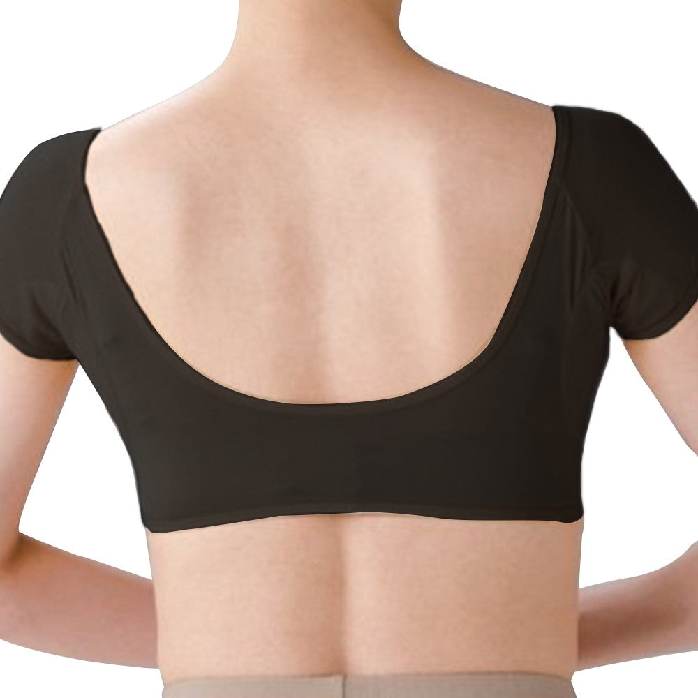 Women Breathable Underarm Sweat Vest Guard Washable Armpit Sweat Pads Black L