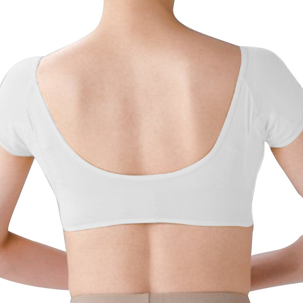 Women Breathable Underarm Sweat Vest Guard Washable Armpit Sweat Pads White L