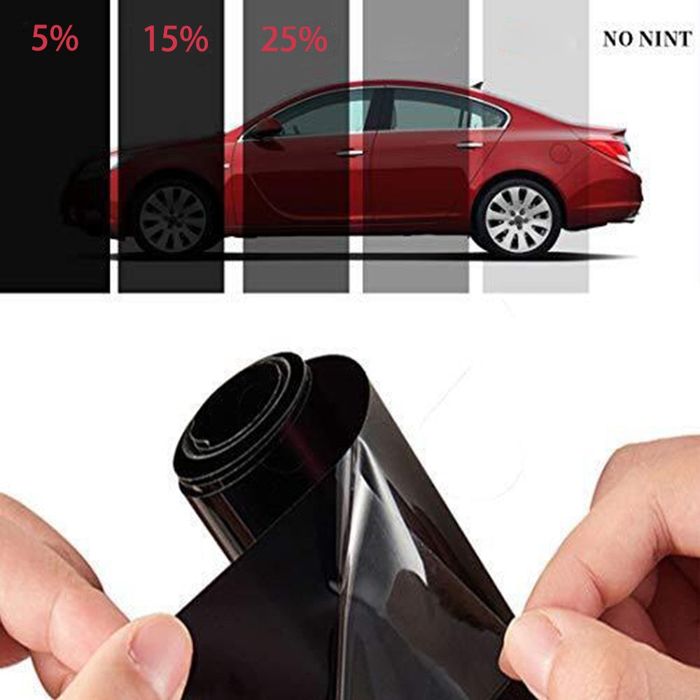 15% VLT 6m Black Car Home Window Tint Film Scratch Resistant Film Tinting Tools
