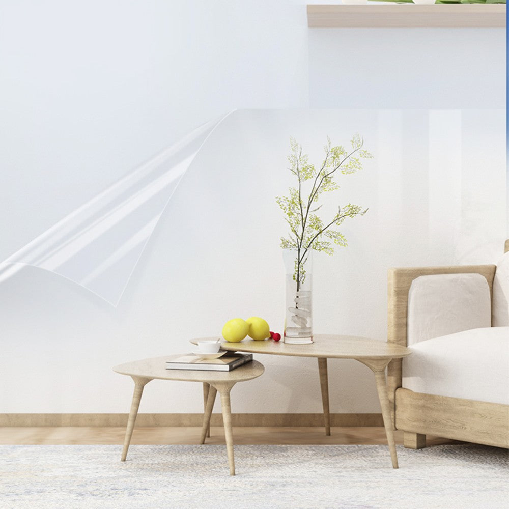 500x60cm Transparent Static Cling Wall Protector Film Waterproof Wall Sticker