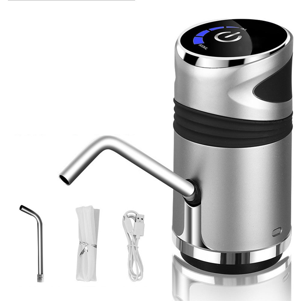 USB Smart Electric Automatic Water Pump Barreled Water Dispenser Switches Silver