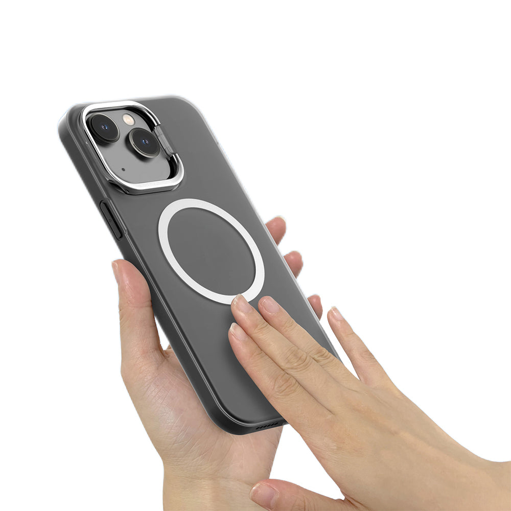 For iPhone 14 Magnetic Phone Protective Case MagSafe Compatible Case Black