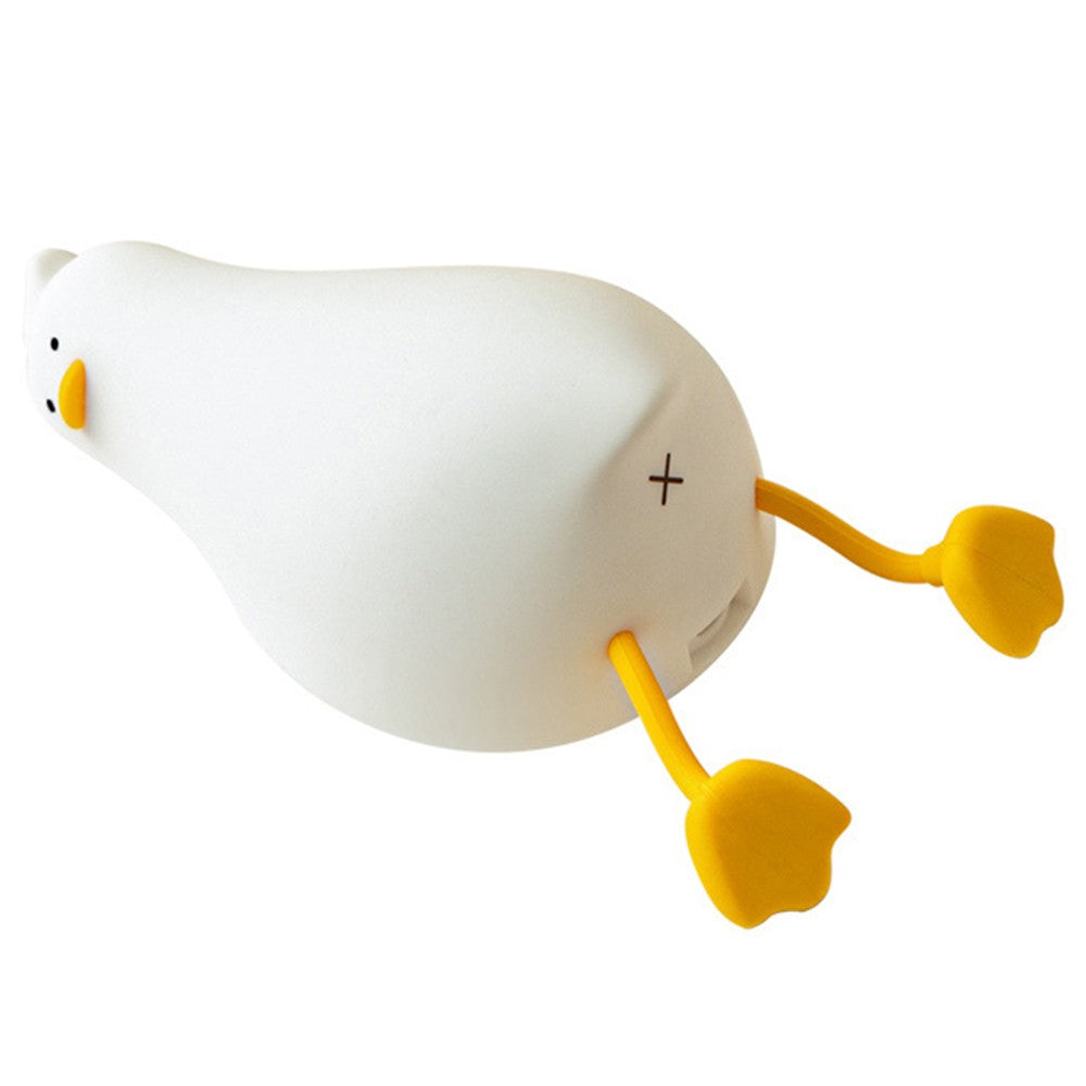 1Pc LED Touch Lamp Silicone Lying Flat Duck Night Light Dimmable Nursery Light