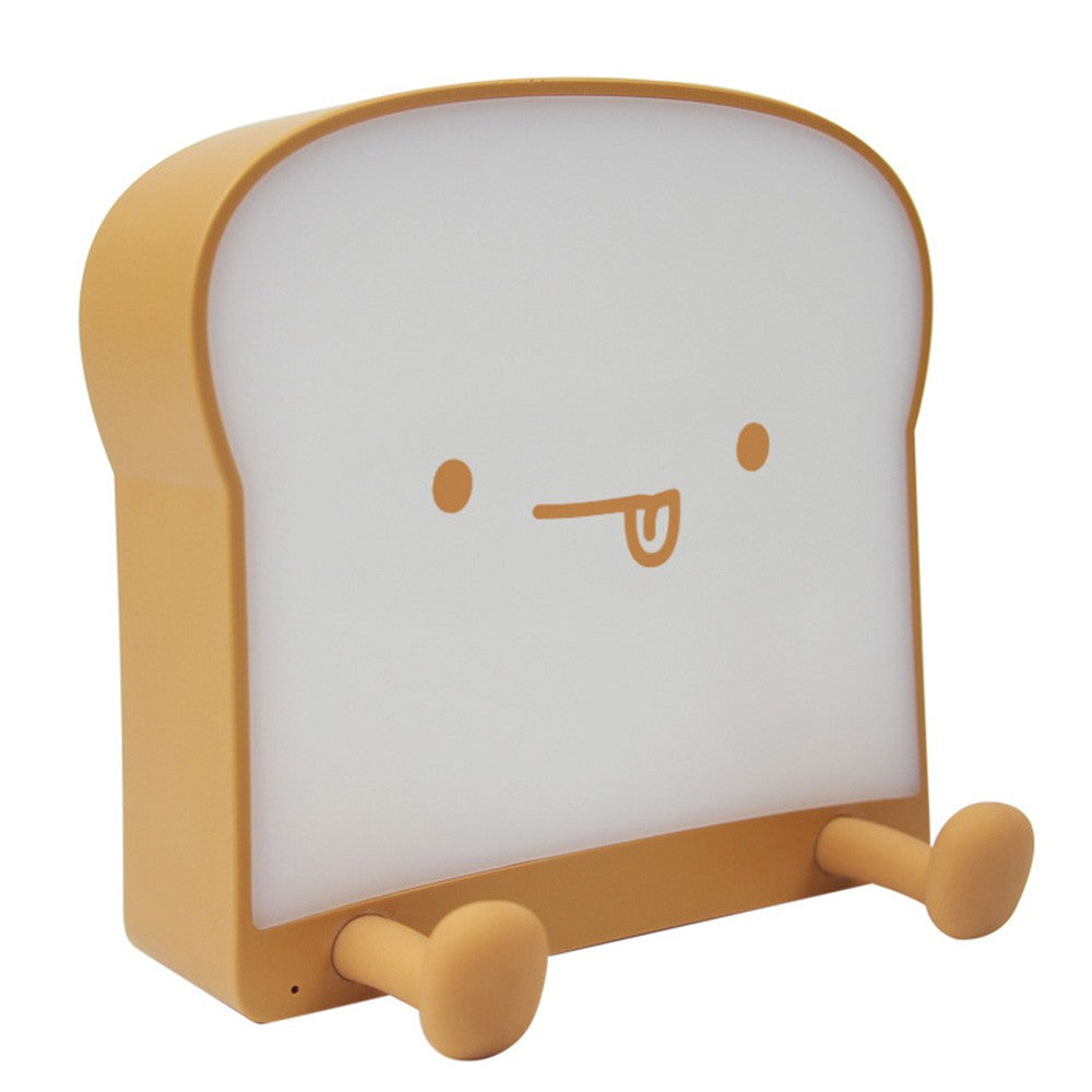 LED Touch Lamp Rechargeable Toast Bread Night Light Bedroom Bedside Lamp Style 1