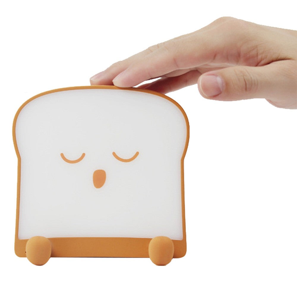 LED Touch Lamp Rechargeable Toast Bread Night Light Bedroom Bedside Lamp Style 2