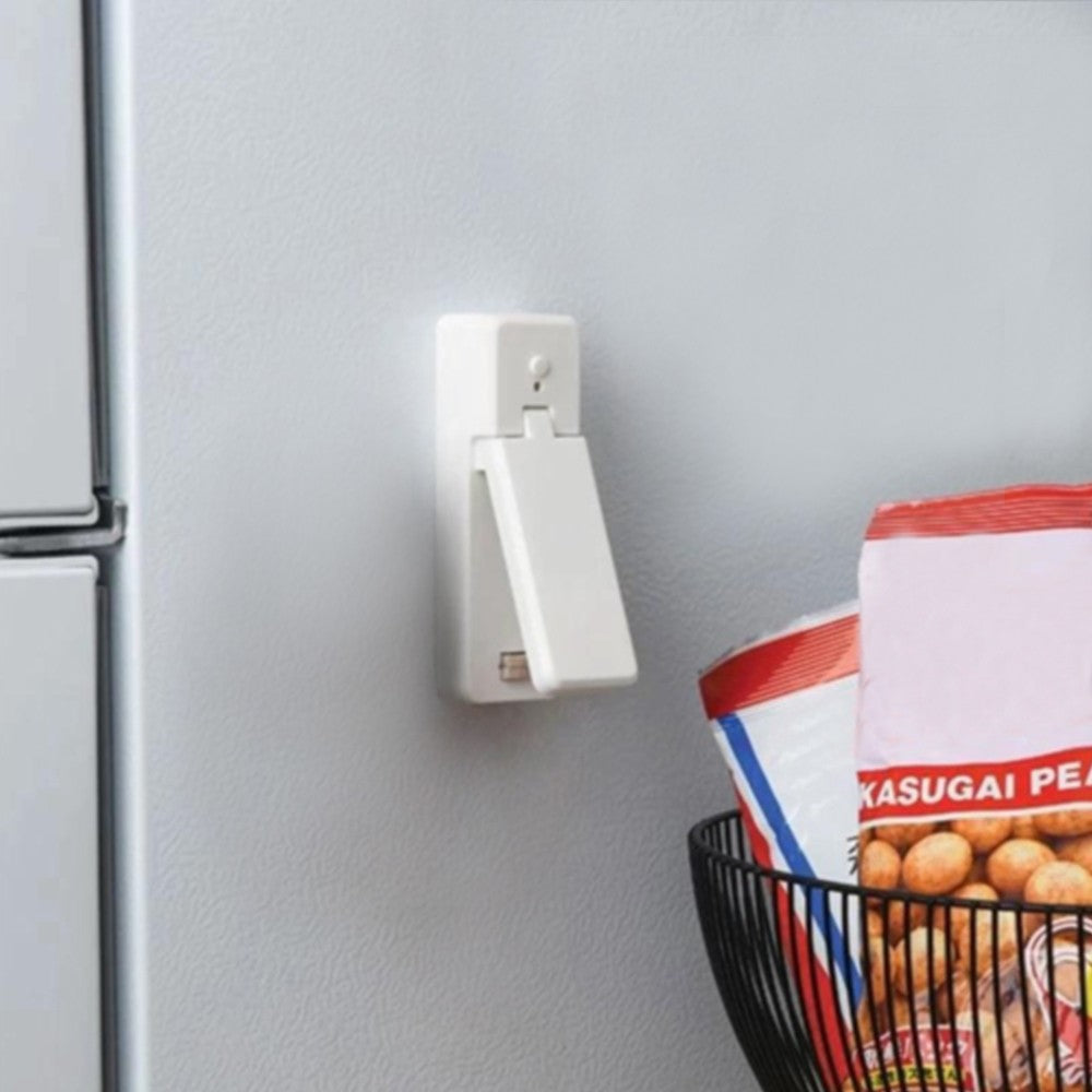 Mini Heat Sealer with Cutter USB Food Plastic Bag Sealing Vacuum Machine White