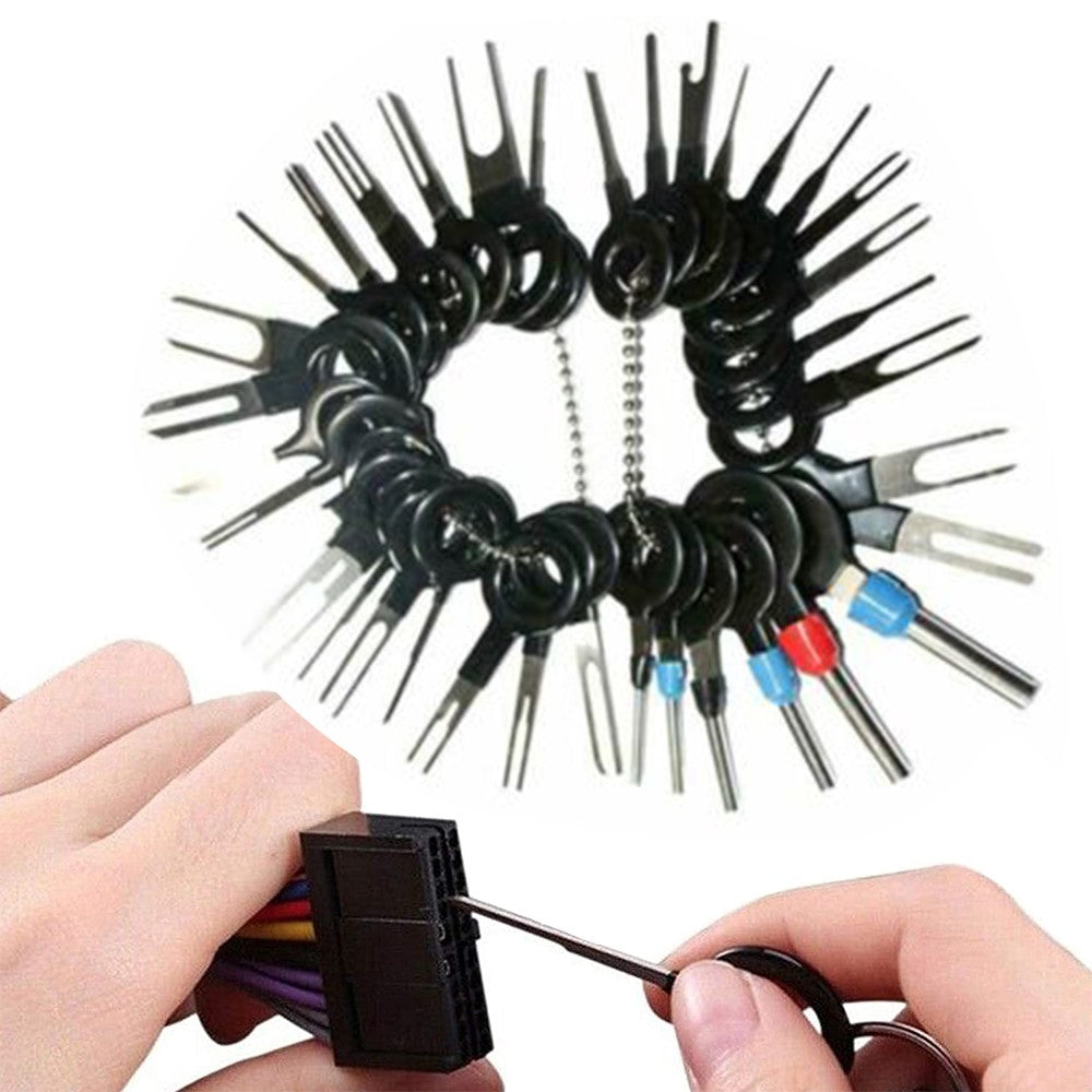 Set of 41Pcs Pin Ejector Wire Kit Extractor Auto Terminal Removal Connector Tool