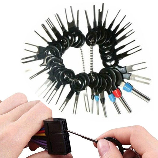 Set of 41Pcs Pin Ejector Wire Kit Extractor Auto Terminal Removal Connector Tool