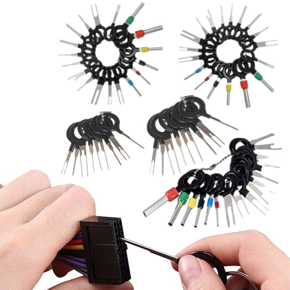 Set of 70Pcs Pin Ejector Wire Kit Extractor Auto Terminal Removal Connector Tool