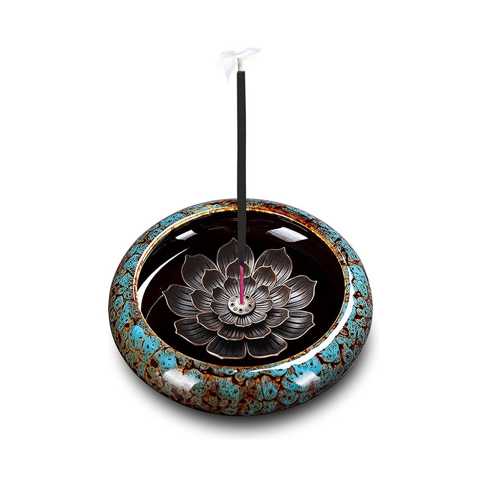 4Pcs Alloy Lotus Incense Burner Incense Stick Holder Spiritual Meditation Decor