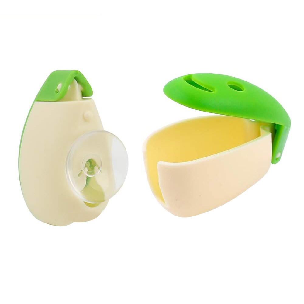 16Pcs Smile Face Toothbrush Cover Holder with Suction Cup Random Color