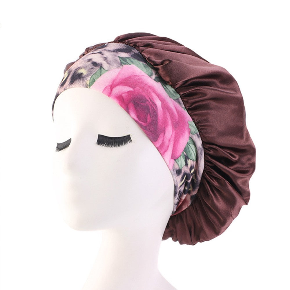 3Pcs Womens Sleeping Hat Shower Cap Sleeping Hair Wrap Bonnet