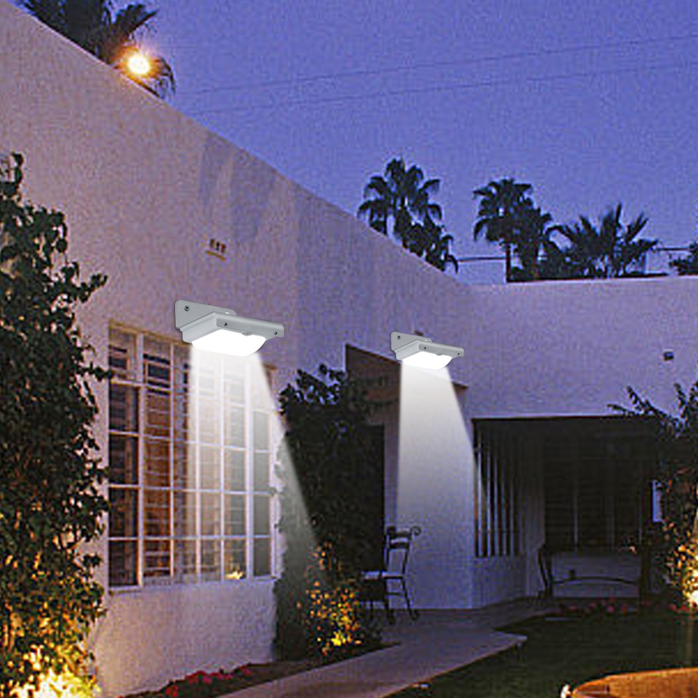 1Pc LED Solar Motion Sensor Light Outdoor Garden Lamp Water Resistant Light