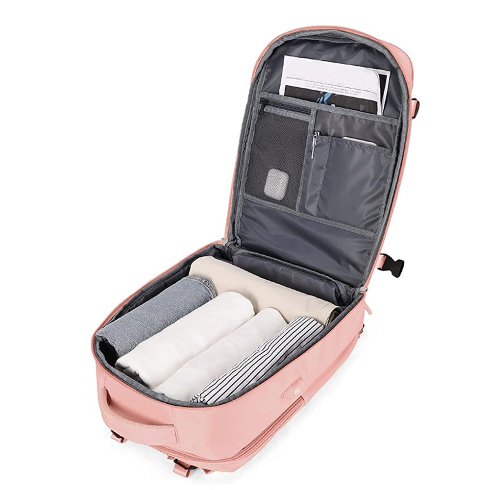 Large Capacity Travel Backpack Hiking Backpack Outdoor Gym Bag Mommy Bag Pink