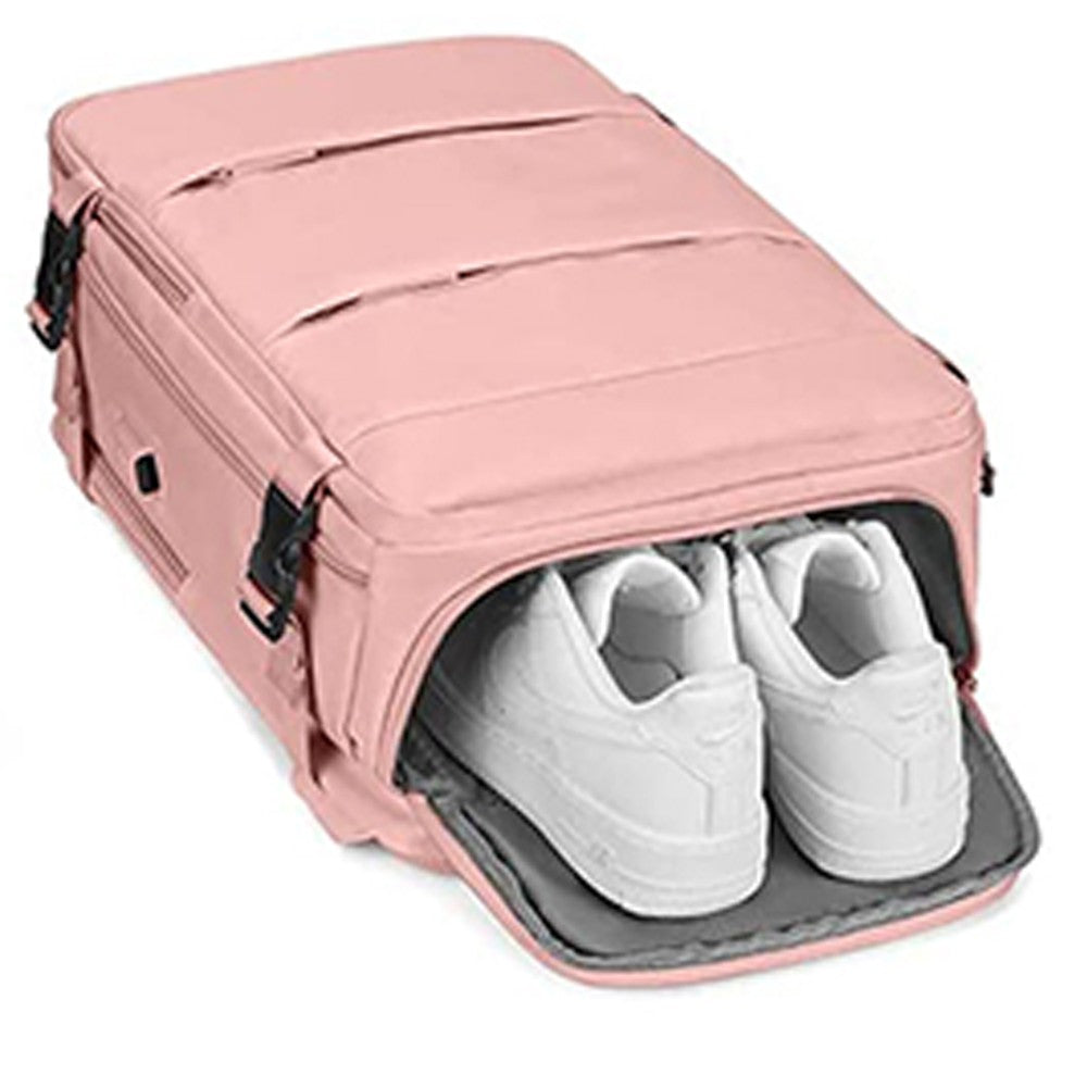 Large Capacity Travel Backpack Hiking Backpack Outdoor Gym Bag Mommy Bag Pink