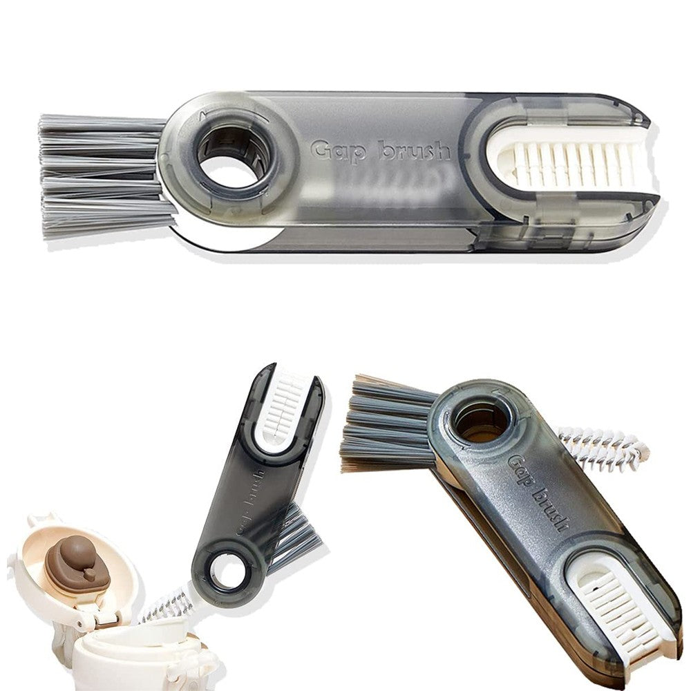 6Pcs 3 in1 Bottle Cup Lid Cleaning Brush Multi Function Crevice Detail Brush