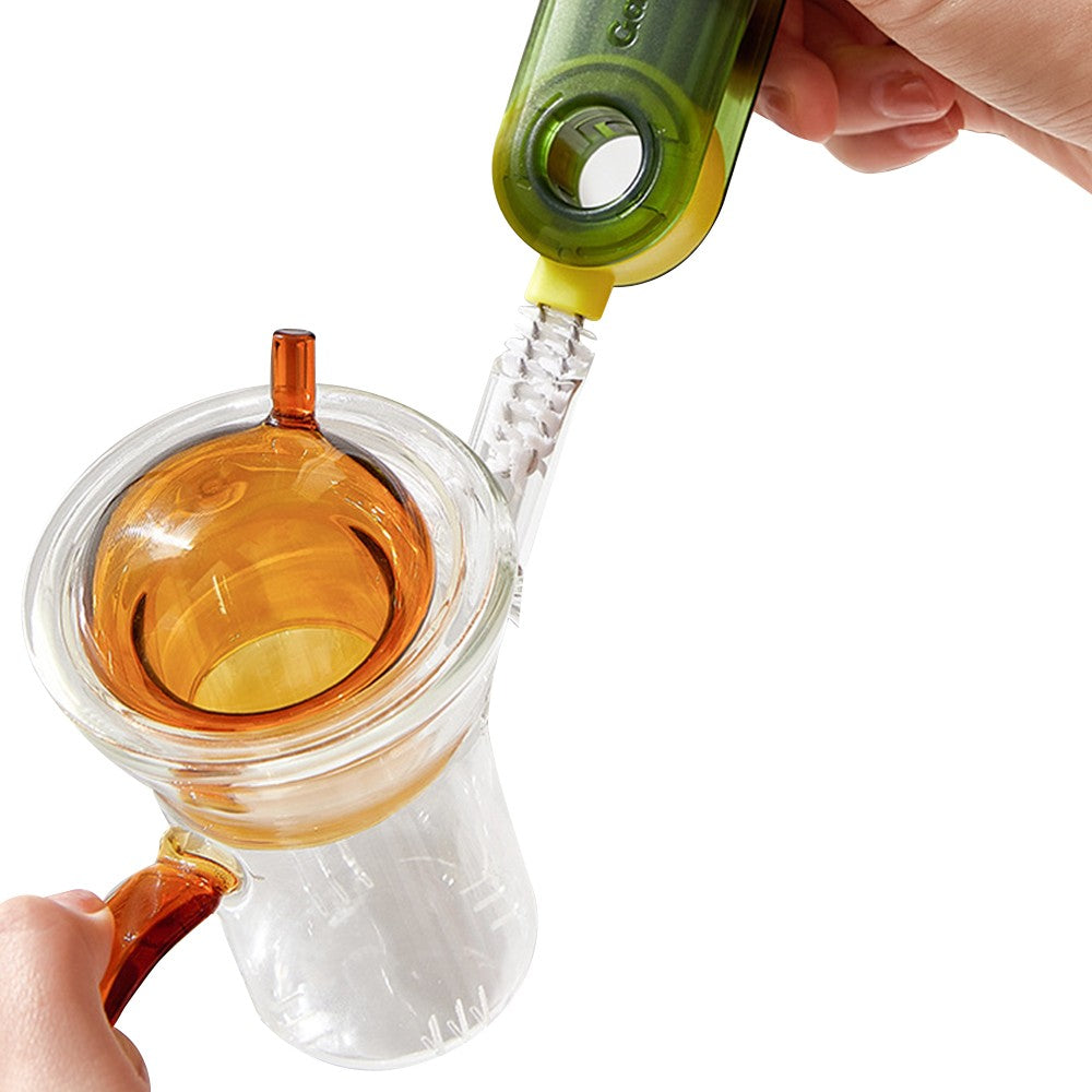 6Pcs 3 in1 Bottle Cup Lid Cleaning Brush Multi Function Crevice Detail Brush