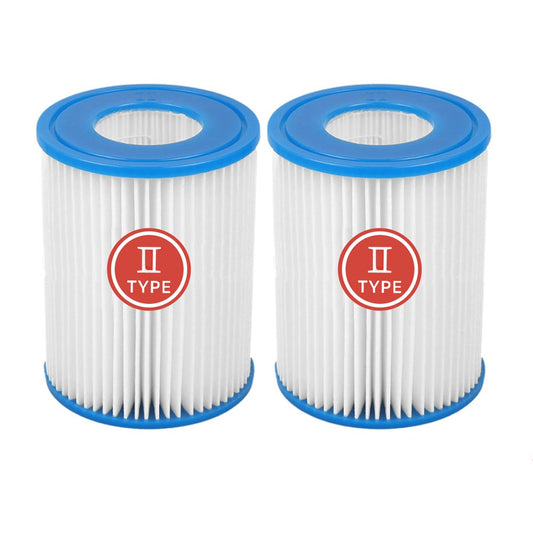 2Pcs Swimming Pool Pump Cartridge Filter for Bestway Type II Filter