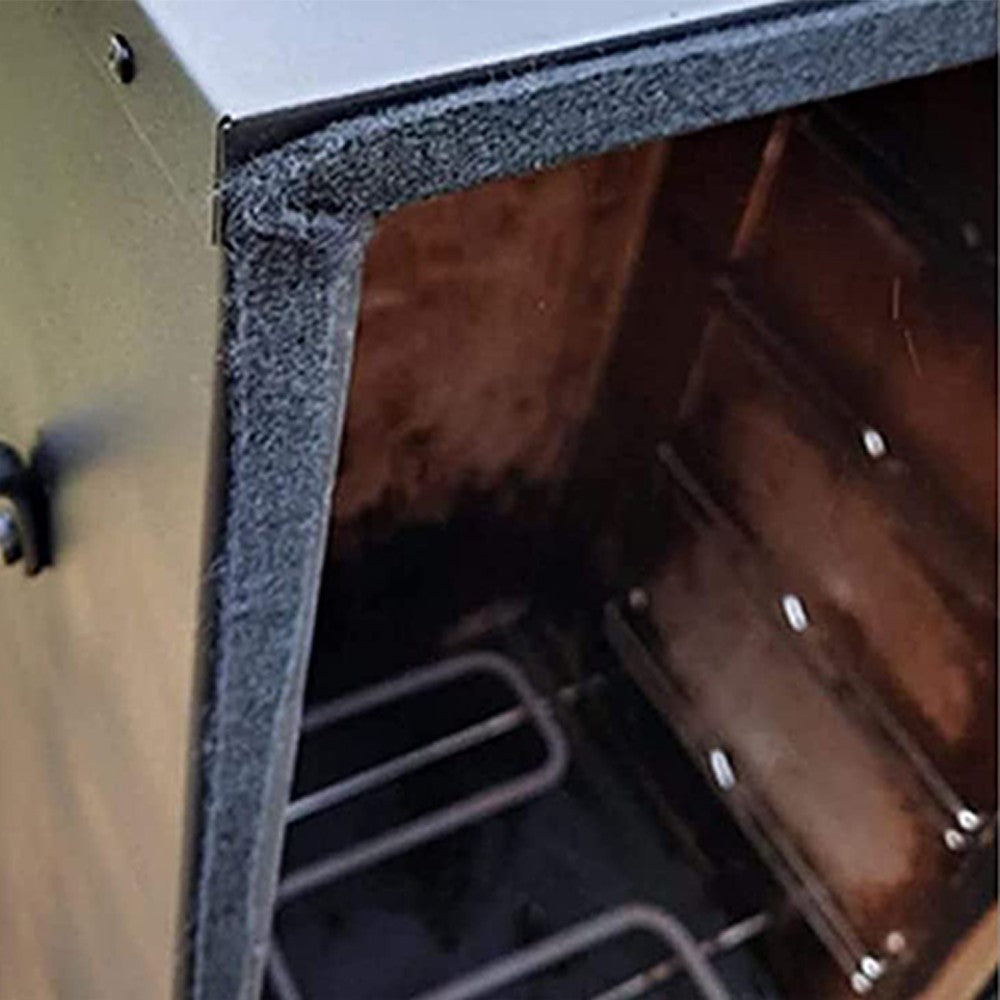 2 Rolls of High Temp BBQ Smoker Grill Gasket Sealing Tape Door Lid Seal Tape