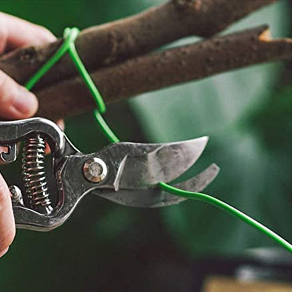 2 Rolls 20m Garden Tie Plant Trees Twist Wire Bundle Fence Cable Supporting Wire