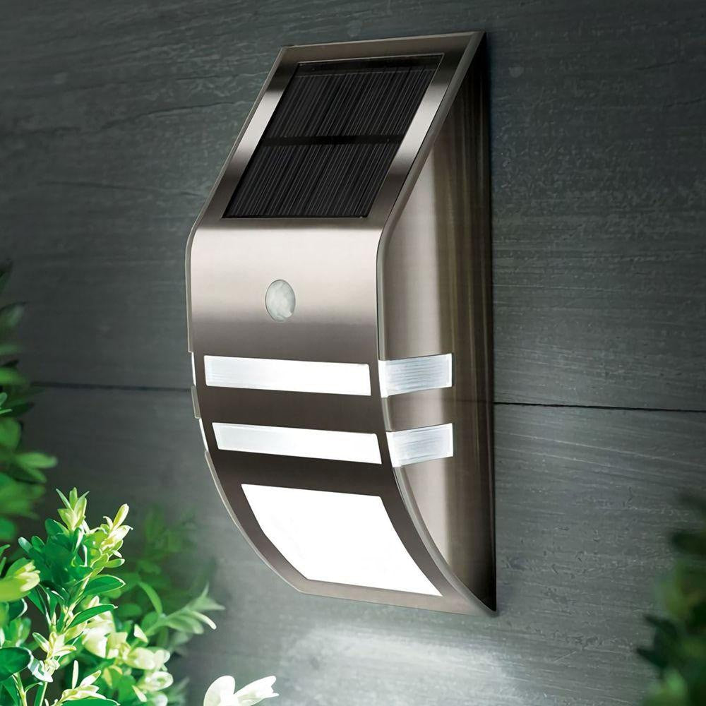 1Pc LED Solar Motion Sensor Lights Outdoor Garden Wall Mounted Lamp