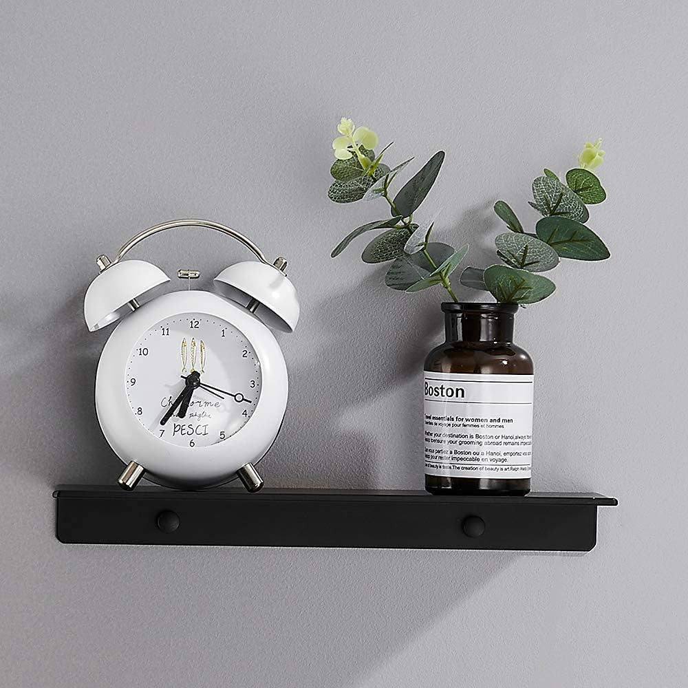 30cm Bathroom Floating Shelf Wall Mounted Cosmetic Storage Display Rack Black