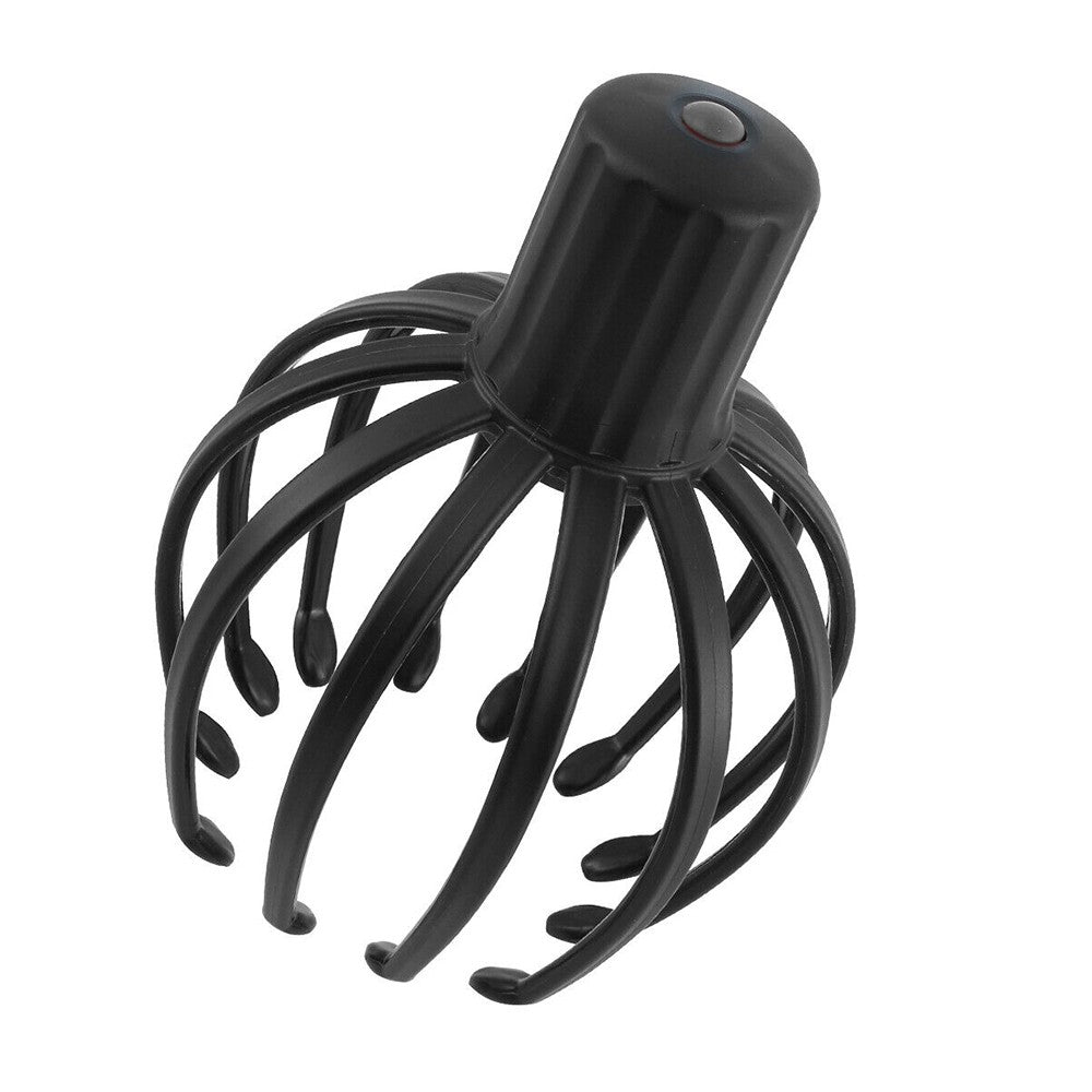 Scalp Head Massager Automatic Turn Off Electric Massager Black 650mAh