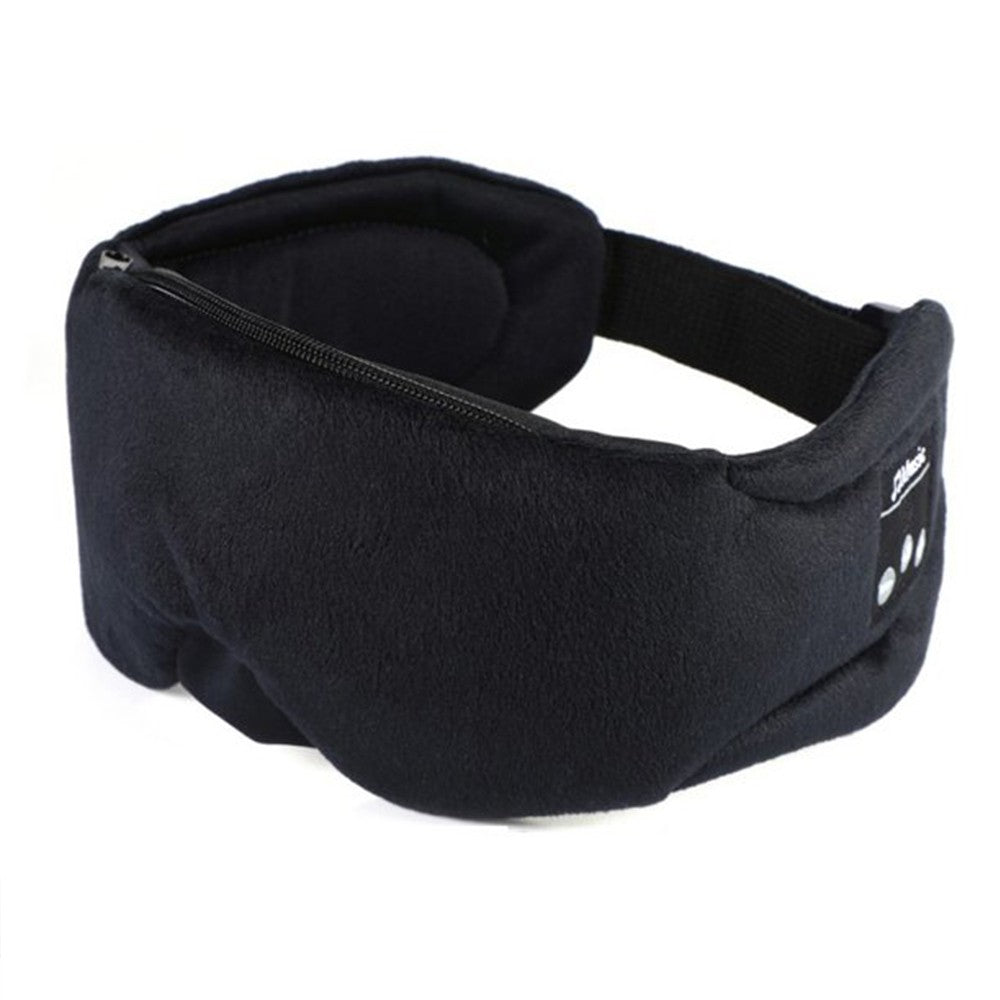 Bluetooth 5.0 Sleeping Headphones Headband Noise Reduction Sleep Eye Mask Black