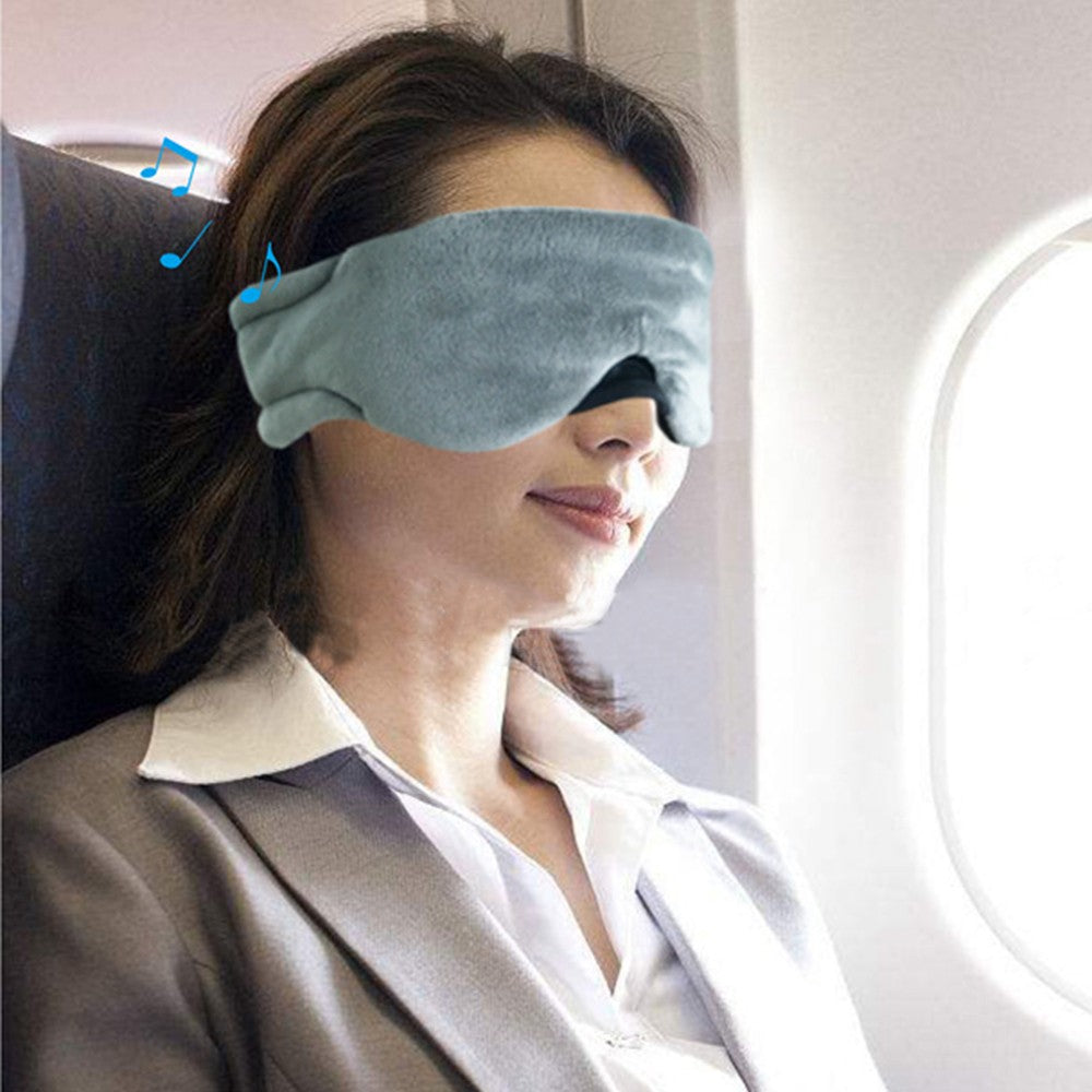 Bluetooth 5.0 Sleeping Headphones Headband Noise Reduction Sleep Eye Mask Grey