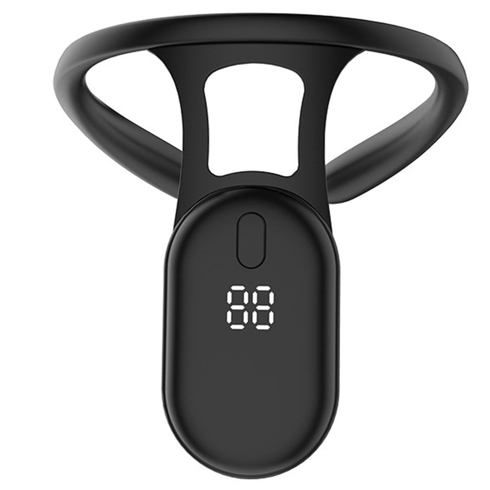 1Pc LCD Display Posture Corrector Portable Body Shaping Neck Instrument Black