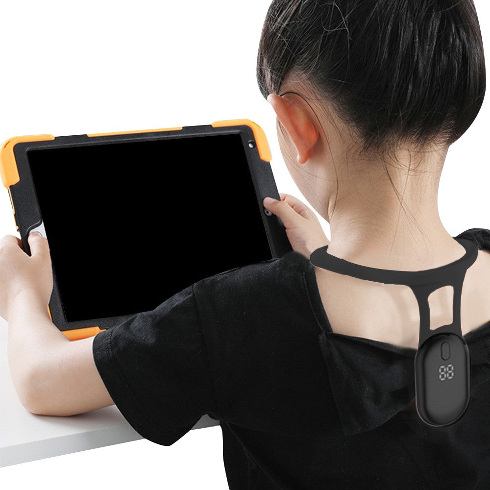 1Pc LCD Display Posture Corrector Portable Body Shaping Neck Instrument Black