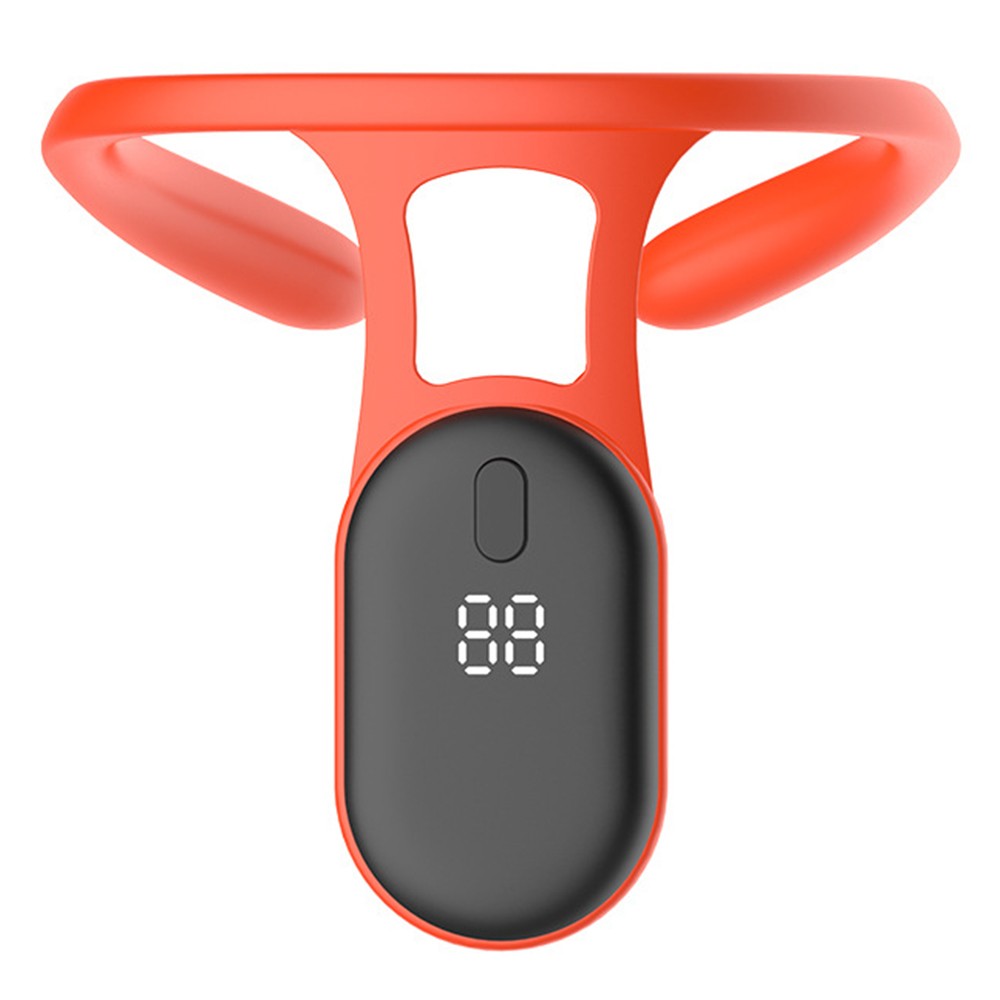 1Pc LCD Display Posture Corrector Portable Body Shaping Neck Instrument Orange