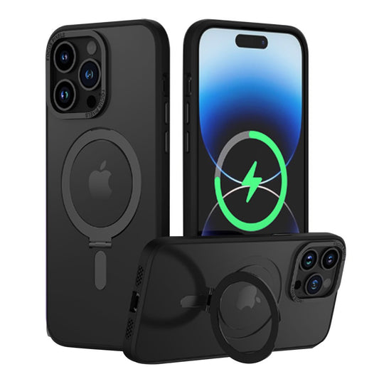 For iPhone 14 Promax Magnetic Phone Case Shockproof Cover Black