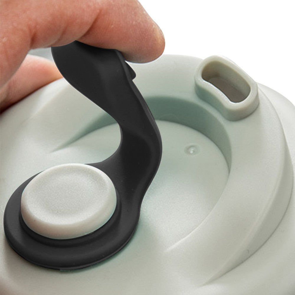 450ml Double Walled Glass Mugs Thermal Coffee Mug Milk Cup with Lid Black