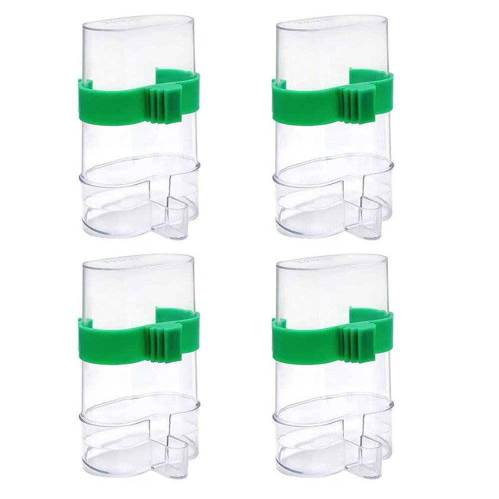 4Pcs Automatic Bird Water Food Dispenser Bird Water Feeder Seed Food Container
