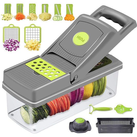 Kitchen Multifunctional Vegetable Chopper Kit Onion Chopper Slicer Cutter Peeler