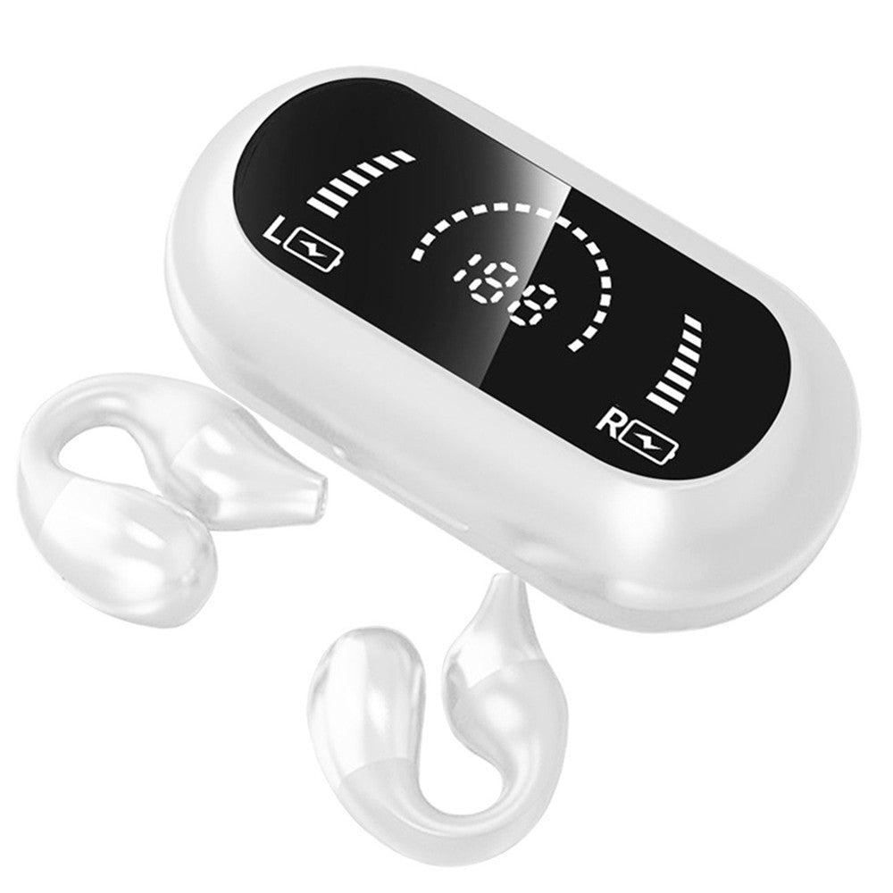 Ear Clip-On Headphones Bluetooth Headphones S3 White