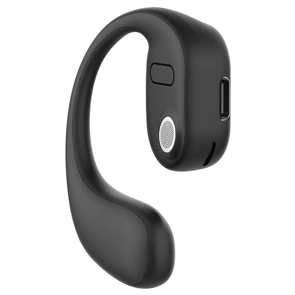 2 X Open Ear Wireless Bluetooth Headphone Single Ear Earphone with Earhook Black