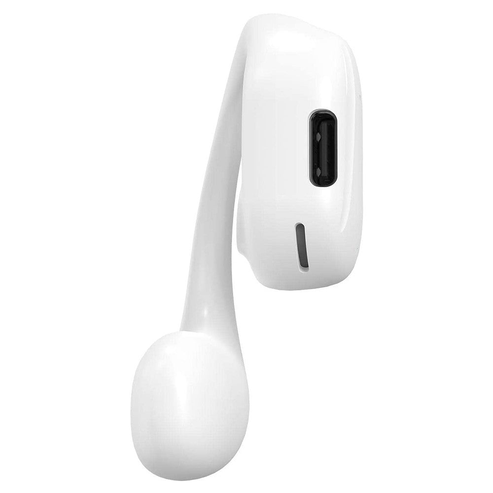 2 X Open Ear Wireless Bluetooth Headphone Single Ear Earphone with Earhook White