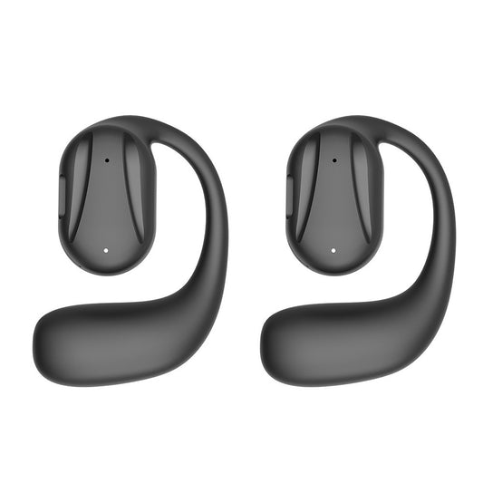 2 X Open Ear Wireless Bluetooth Headphone Single Ear Earphone with Earhook Black