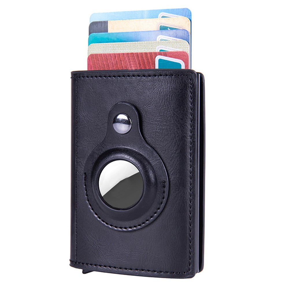 1 X Credit Card Holder with AirTag Slot Pop Up Wallet RFID Wallet