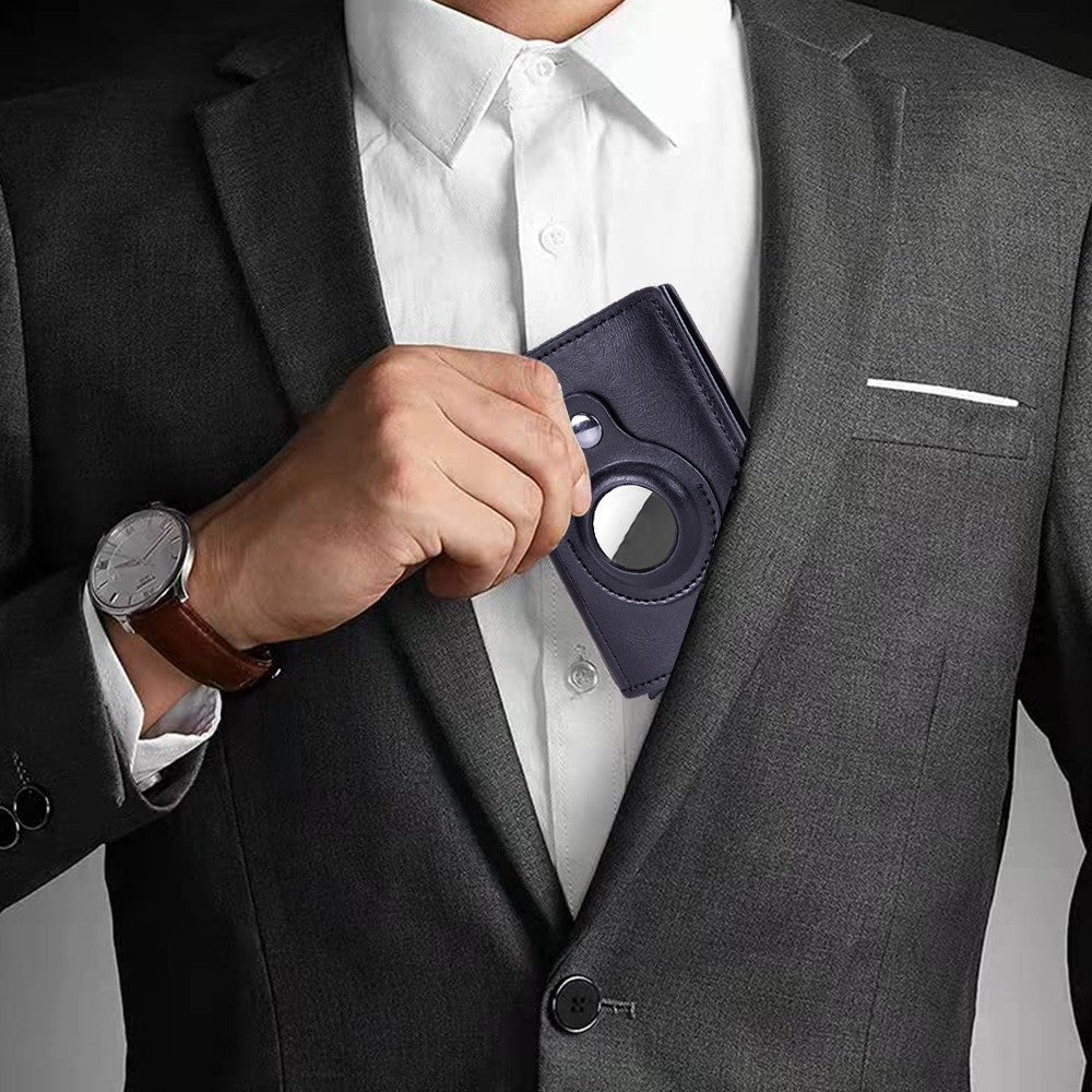 2 X Credit Card Holder with AirTag Slot Pop Up Wallet RFID Wallet