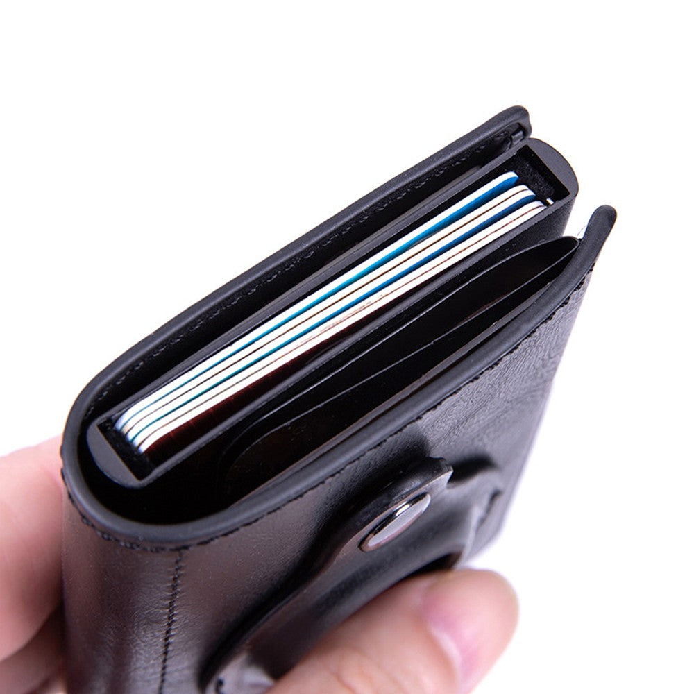 1 X Credit Card Holder with AirTag Slot Pop Up Wallet RFID Wallet