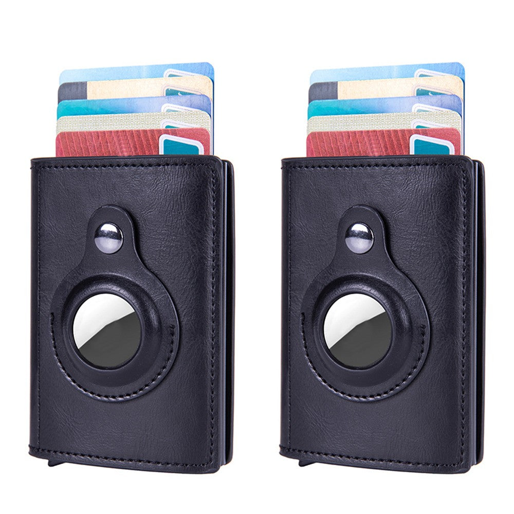 2 X Credit Card Holder with AirTag Slot Pop Up Wallet RFID Wallet